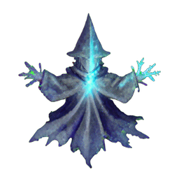 Ice Sorceress (Atmospheric) - 256x256 pixel art sprite