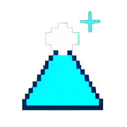 Ice Sorceress (Low-Res) - 256x256 pixel art sprite