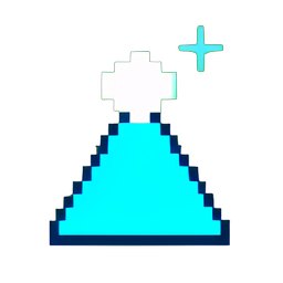Bruja de Hielo (Baja Res) — sprite pixel art 256×256