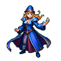 Ice Sorceress - 256x256 pixel art sprite