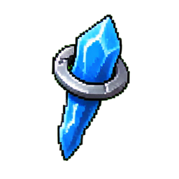 Ice Staff (16-Bit) - 256x256 pixel art sprite