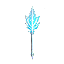 Bâton de Glace (Atmosphérique) — sprite pixel art 256×256