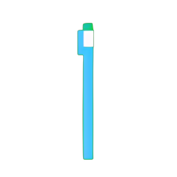 Bâton de Glace (Basse Résolution) — sprite pixel art 256×256