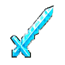 Ice Sword (16-Bit) - 256x256 pixel art sprite