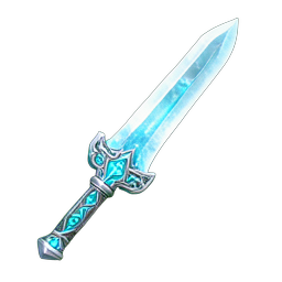 Ice Sword (HD-2D) - 256x256 pixel art sprite