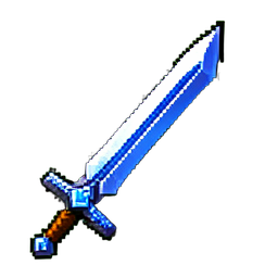 Ice Sword - 256x256 pixel art sprite