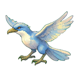 Thunderbird de Gelo (Cinemático) — sprite pixel art 256×256