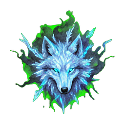 Ice Wolf (Atmospheric) - 256x256 pixel art sprite