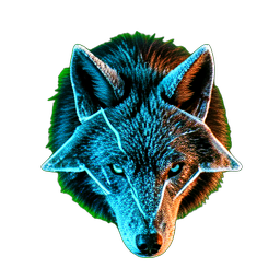 Loup de Glace (Cinématique) — sprite pixel art 256×256