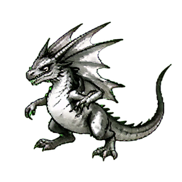 Ice Wyvern — 256×256 pixel art sprite