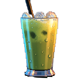 Eis Matcha Latte — 256×256 Pixel-Art-Sprite