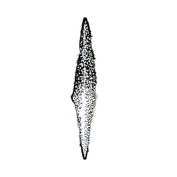 Eiszapfenhängung (1-Bit) — 256×256 Pixel-Art-Sprite