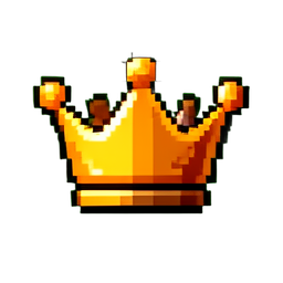 Icon Crown - 256x256 pixel art sprite