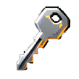 Icon Key - 256x256 pixel art sprite