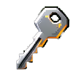 Icon Key — 256×256 pixel art sprite