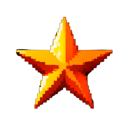アイコン星 — 256×256 ピクセルアートスプライト