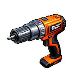 Schlagbohrmaschine — 256×256 Pixel-Art-Sprite