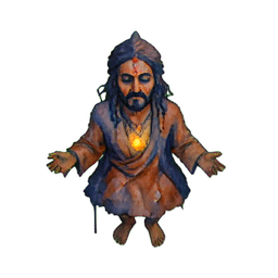 Indian Mystic (Atmospheric) - 256x256 pixel art sprite