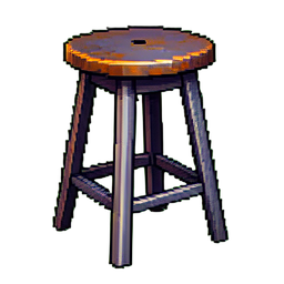 Tabure industrial — sprite pixel art 256×256