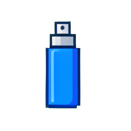 Inflateur bleu — sprite pixel art 256×256