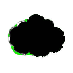 Nube de Tinta Negra — sprite pixel art 256×256