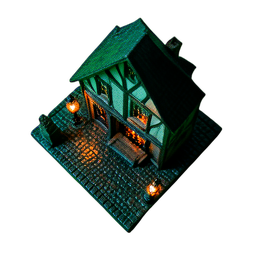 Posada (Cinemático) — sprite pixel art 256×256