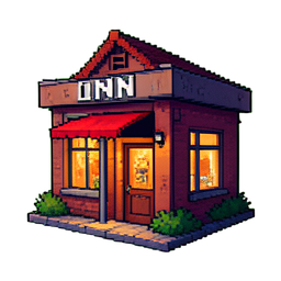 Gasthaus — 256×256 Pixel-Art-Sprite