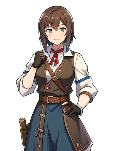 Bartender Alegre — sprite pixel art 384×512