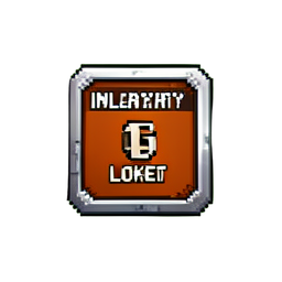 Inventariefeld gesperrt — 256×256 Pixel-Art-Sprite