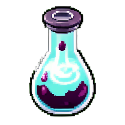 Invisibility Potion (16-Bit) - 256x256 pixel art sprite