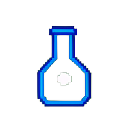 Poção de invisibilidade (Baixa Res) — sprite pixel art 256×256