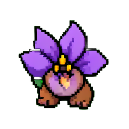Iris Púrpura — sprite pixel art 256×256