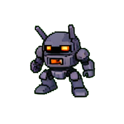 Eisenkäfer-Automaton — 256×256 Pixel-Art-Sprite