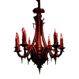 Spitziger Eisenleuchter — 256×256 Pixel-Art-Sprite