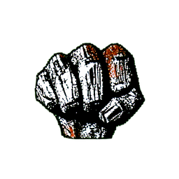 Iron Fist (1-Bit) - 256x256 pixel art sprite