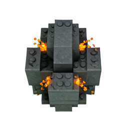 Iron Fist (Voxel) - 256x256 pixel art sprite