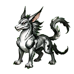 Eisen-Griffin (Filmisch) — 256×256 Pixel-Art-Sprite