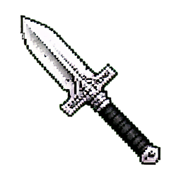 Lança de ferro — sprite pixel art 256×256