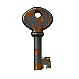 Iron Key (16-Bit) - 256x256 pixel art sprite