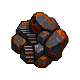 Iron Ore (16-Bit) - 256x256 pixel art sprite