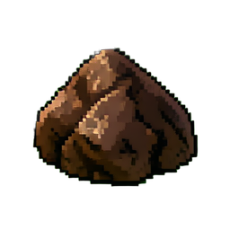 Iron Ore - 256x256 pixel art sprite