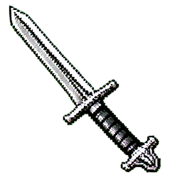 Eiserner Rapier — 256×256 Pixel-Art-Sprite
