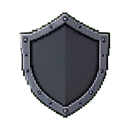 철의 방패 (16비트) — 256×256 픽셀 아트 스프라이트