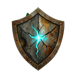 Iron Shield (Atmospheric) — 256×256 pixel art sprite