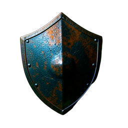 Iron Shield (Cinematic) - 256x256 pixel art sprite