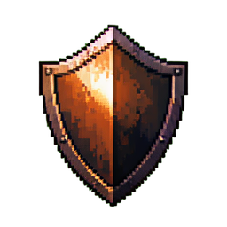 Iron Shield - 256x256 pixel art sprite