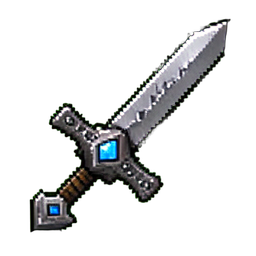 Iron Sword (16-Bit) - 256x256 pixel art sprite