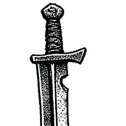 Espada de Hierro (1-Bit) — sprite pixel art 256×256