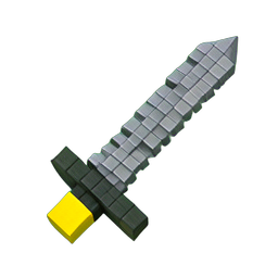 Épée de fer (Voxel) — sprite pixel art 256×256