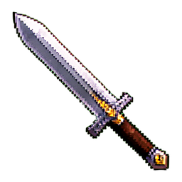 Iron Sword - 256x256 pixel art sprite